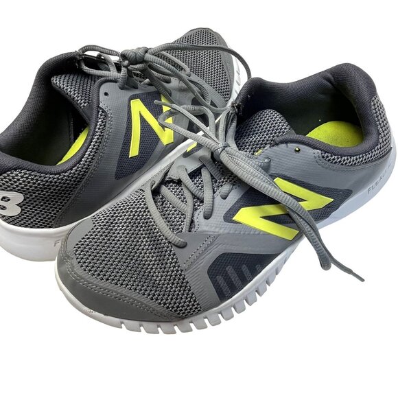 New Balance 613 Mens Flexonic Athletic Shoes sz 8.5 Mesh Gray Yellow MX613GF - Picture 2 of 11